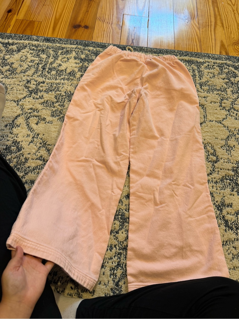aerie Light Pink Drawstring Joggers s short - Picture 3 of 4